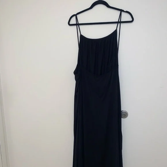 NWT H&M long black skinny strap maxi dress. - Picture 4 of 10